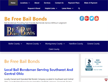 Tablet Screenshot of befreebailbonds.com